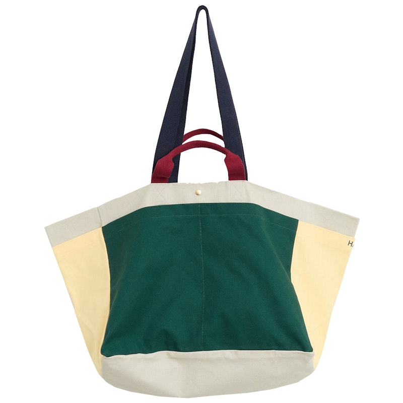 Viikonloppukassi Medium, Dark Green Multi