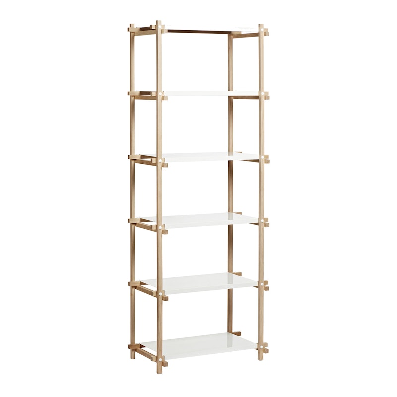 Woody Column Shelf High, white