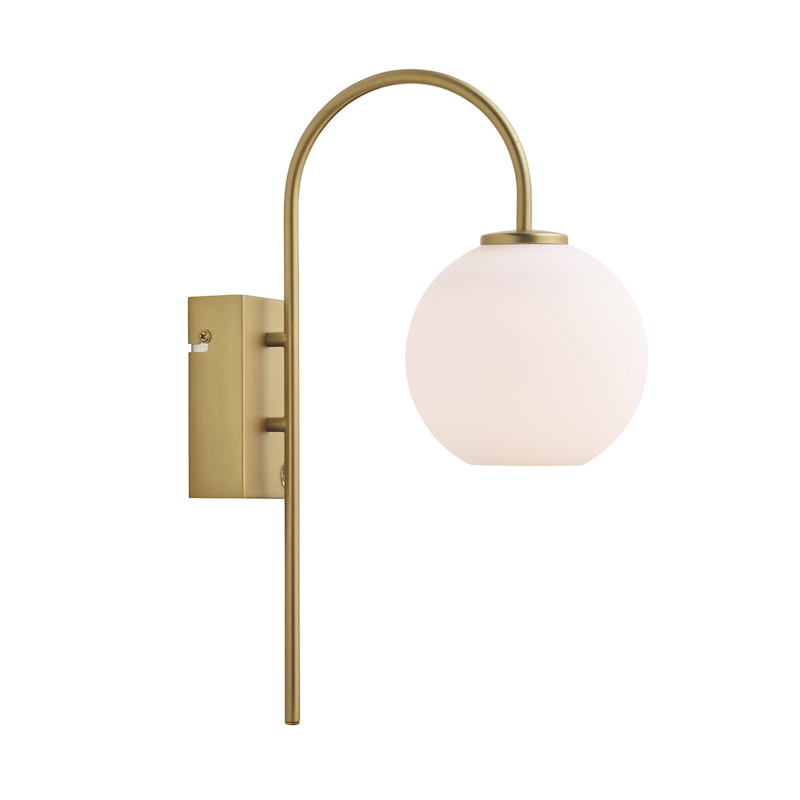 Ballon Wall Lamp, Matt Brass