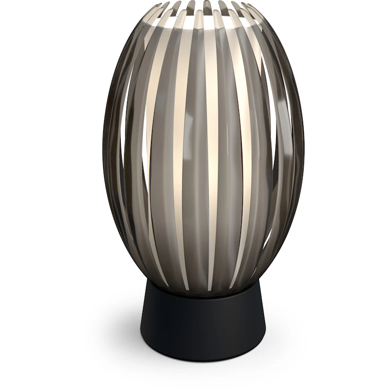 Tentacle Pöytävalaisin 185 mm, Musta / Savunvärinen