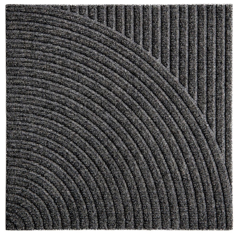 Zen Ovimatto 45x45 cm Vertical & Circular, Grey