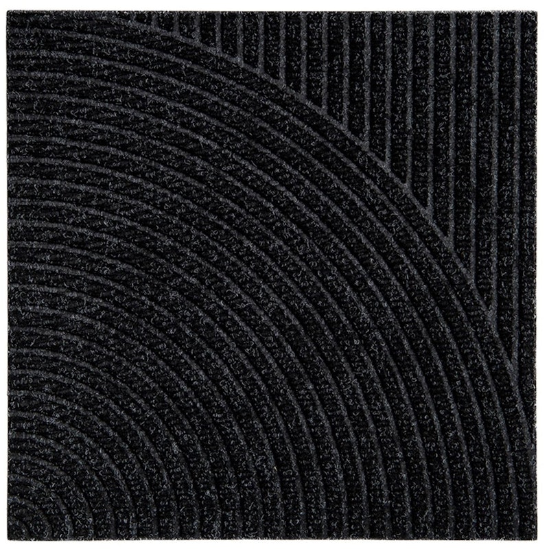 Zen Ovimatto 45x45 cm Vertical & Circular, Black