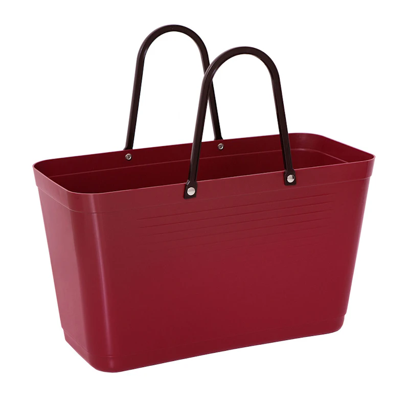 Hinza Laukku Green Plastic, L / Wine Red