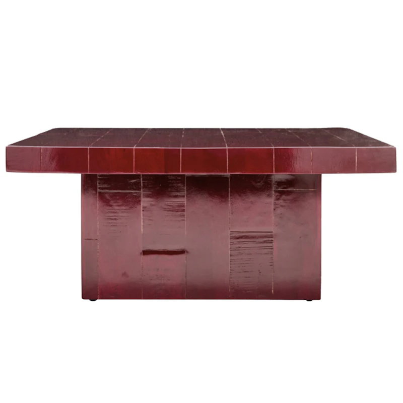 Brick Sohvapöytä 100x100 cm, Punainen