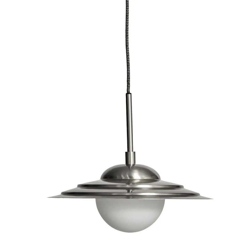 Coin Riippuvalaisin Ø35 cm, Bruched Silver