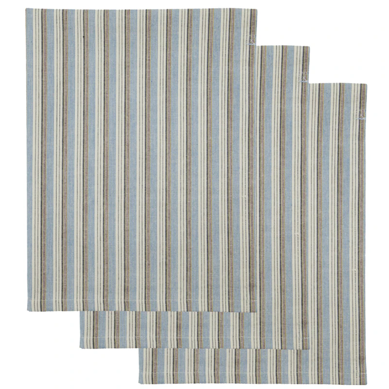 Cook Keittiöpyyhe 55x75 cm 4 kpl:n pakkaus, Sininen/Hiekanvärinen