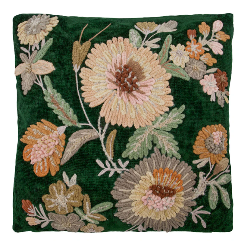 Bota Tyynynpäällinen 50x50 cm, Vihreä / Rose