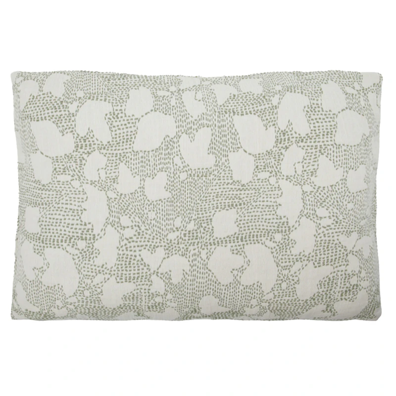 Mori Tyynynpäällinen Luonnonvalkoinen / Khaki, 40x60 cm