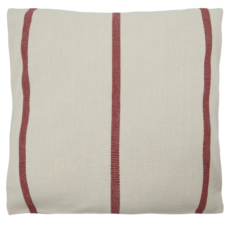 Nula Tyynynpäällinen 50x50 cm, Tummanpunainen / Luonnonvalkoinen