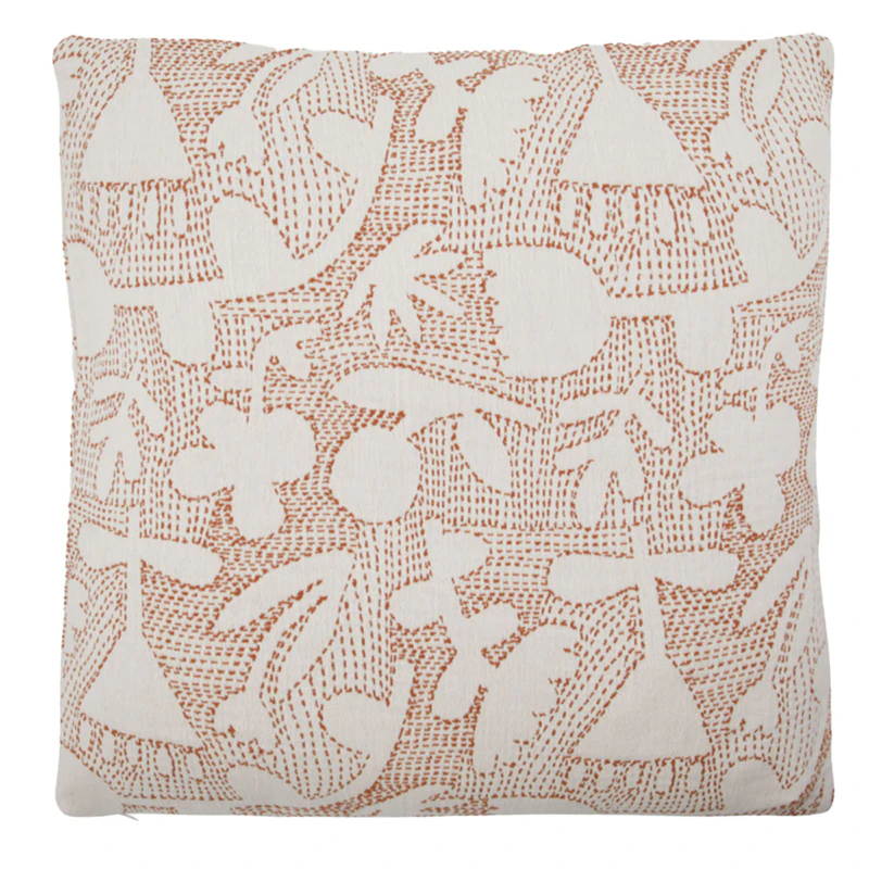 Sari Tyynynpäällinen 50x50 cm, Ruskea / Luonnonvalkoinen