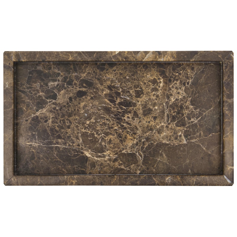 Able Tarjotin Marmori 14x24 cm, Ruskea