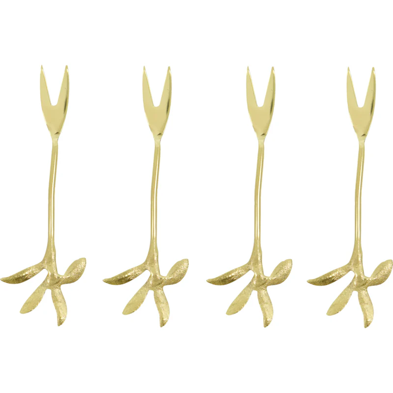 HDServe Haarukka 4 kpl:n pakkaus, Antique Gold