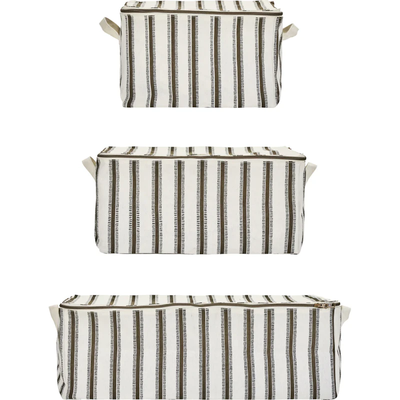 HDVibes Säilytyskori Vaaleanruskea, 3 kpl:n pakkaus