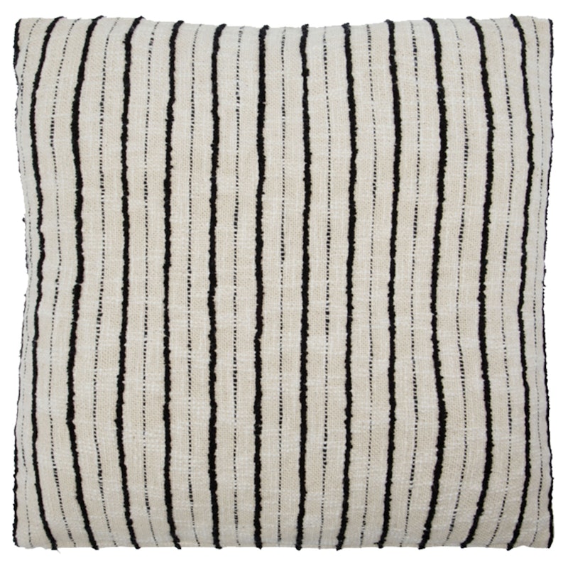 Lines Tyynynpäällinen 50x50 cm, Musta/Valkoinen