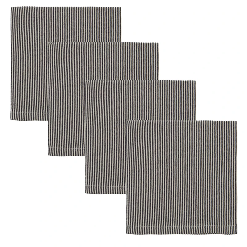 Block Servetti 40x40 cm 4 kpl:n pakkaus, Musta / Hiekanvärinen