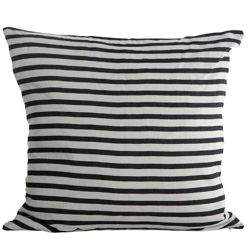 Stripe Tyynynpäällinen 50x50cm, Musta/Harmaa