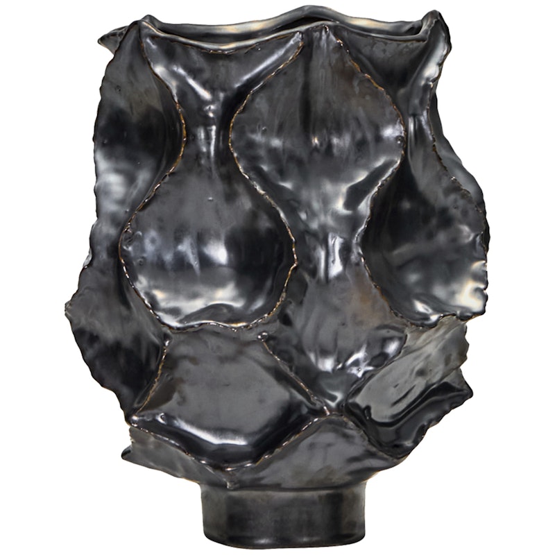 Waves Vaasi 25 cm, Antique Metallic