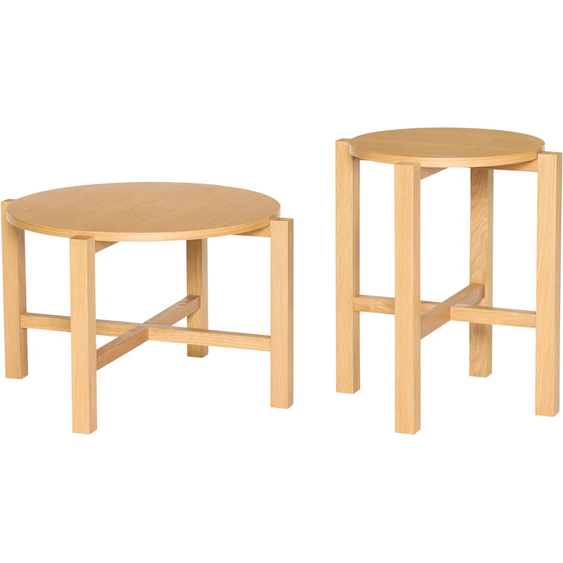 Four Sohvapöytä 2 Kappaletta, Luonnollinen