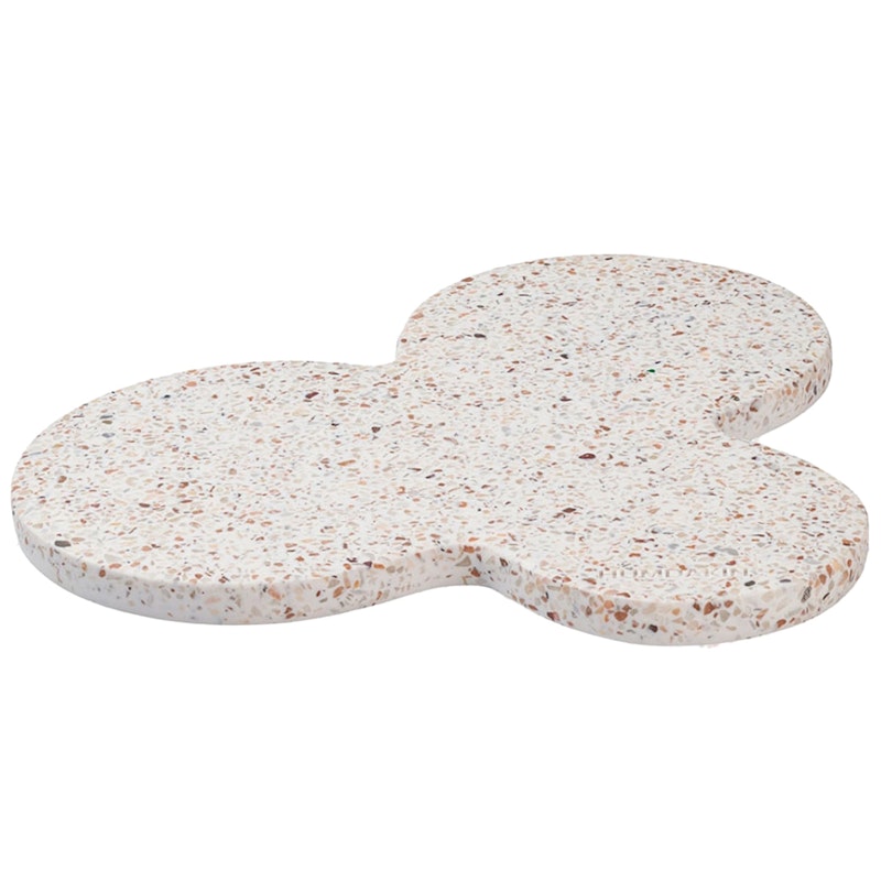 Milan- Terrazzo Board- Black Tarjotin, Beige Red