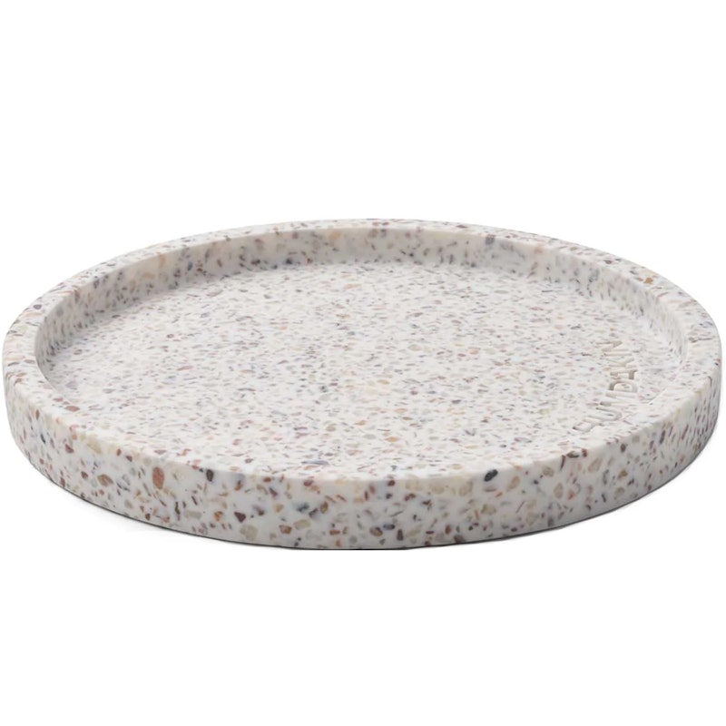 Terrazzo Tarjotin Ø20 cm, Valkoinen