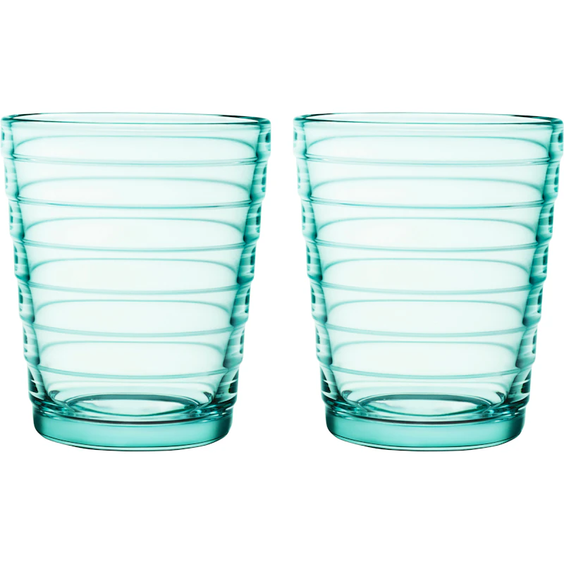 Aino Aalto Juomalasi 22 cl 2 kpl:n pakkaus, Water Green
