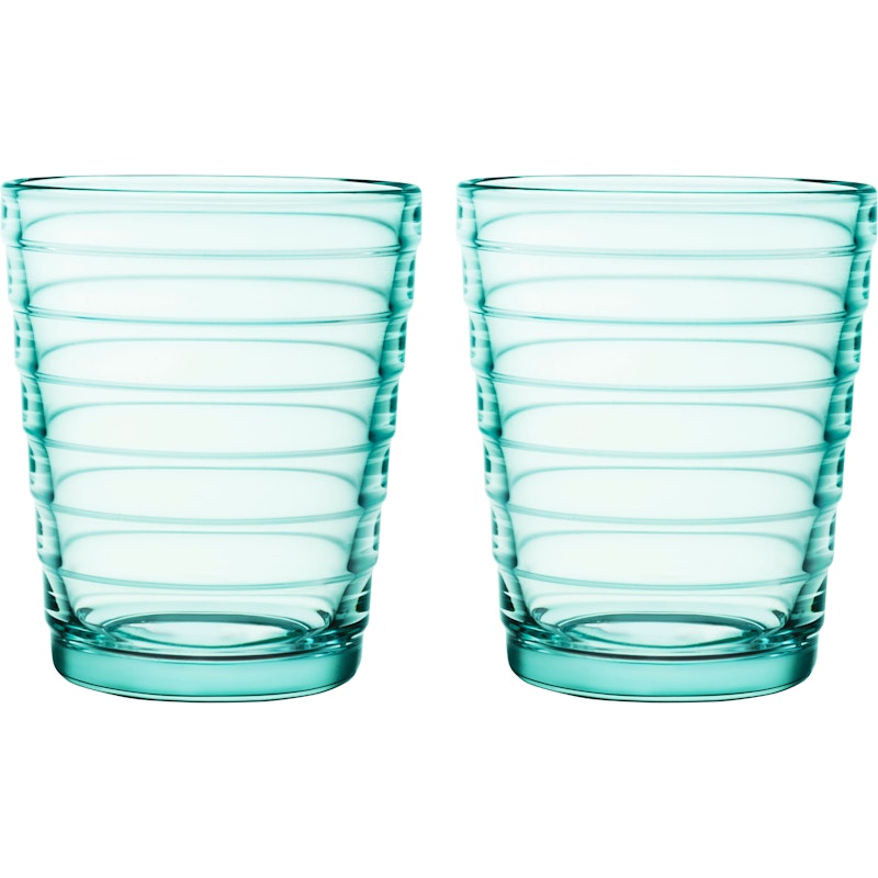 Aino Aalto Juomalasi 22 cl 2 kpl:n pakkaus, Water Green