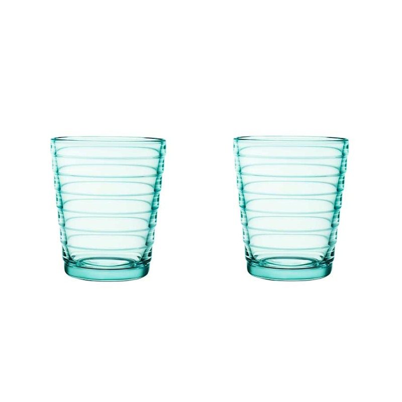 Aino Aalto Juomalasi 22 cl 2 kpl:n pakkaus, Water Green