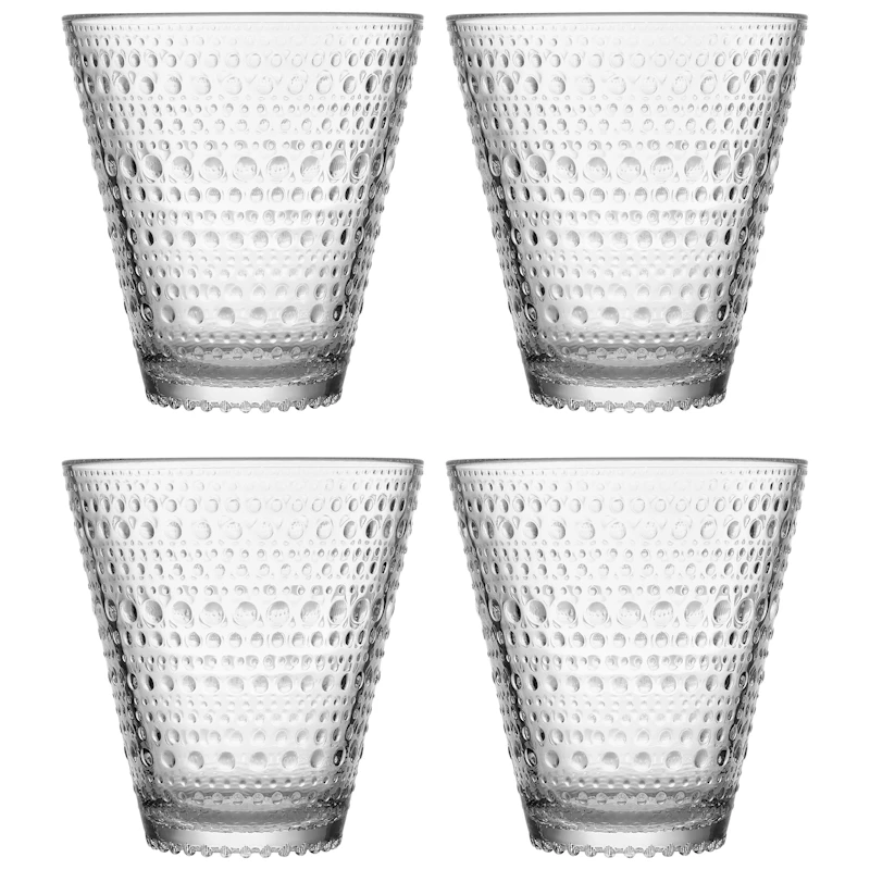 Kastehelmi Juomalasi 30 cl 4 kpl:n pakkaus, Kirkas
