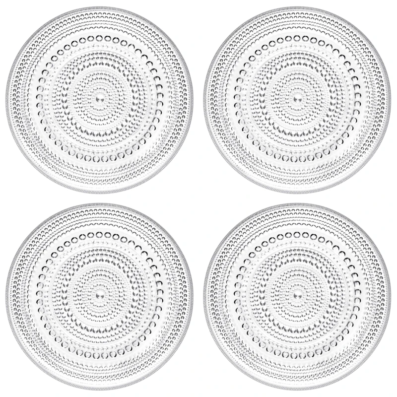 Kastehelmi Sivulautanen 17 cm 4 kpl:n pakkaus, Kirkas