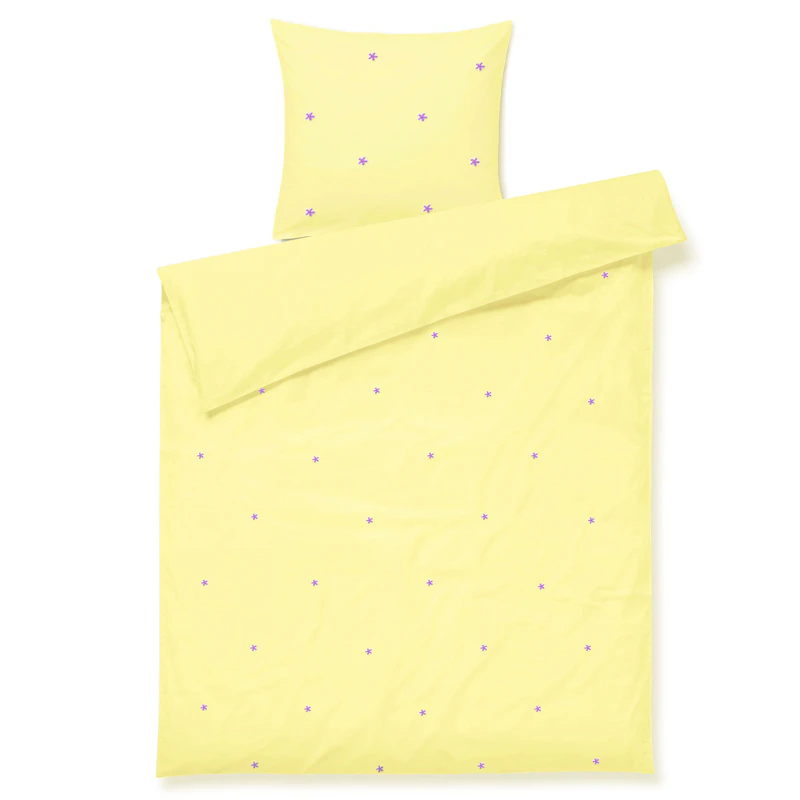 Juna Pussilakanasetti 100x140 cm + 40x45 cm, Keltainen