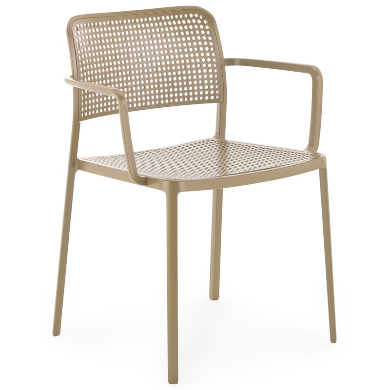 Audrey Tuoli Käsinojilla Ulkona Käytettävä, Beige