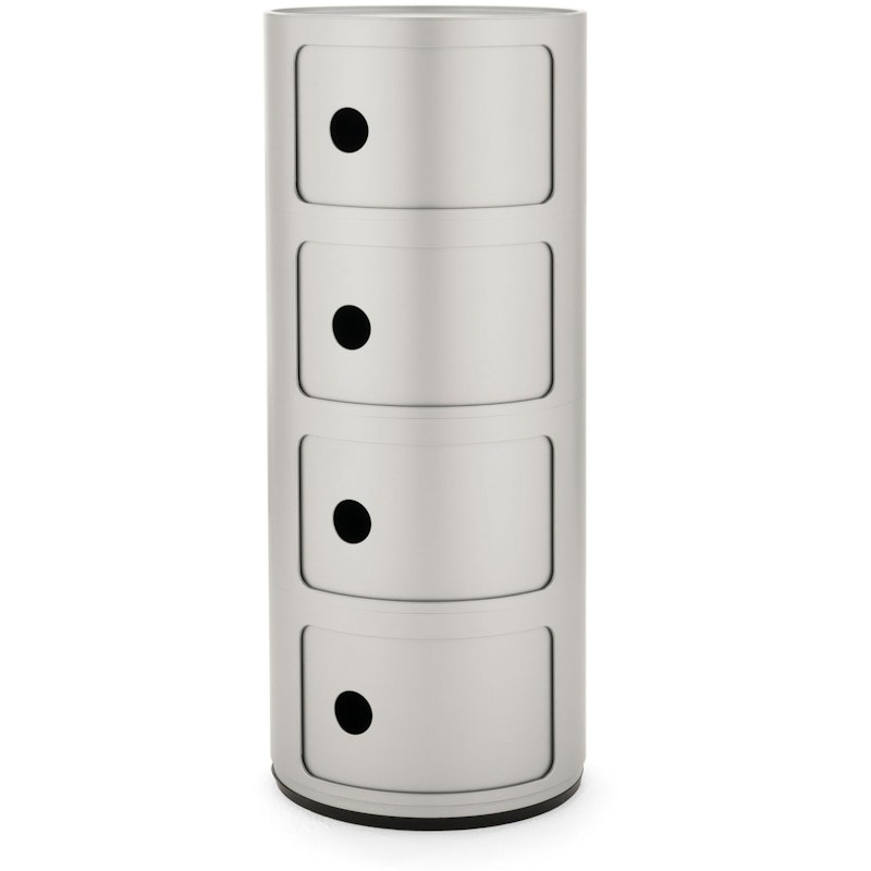 Componibili Classic Säilytys, Matta 4 Osiolla, Hopeinen