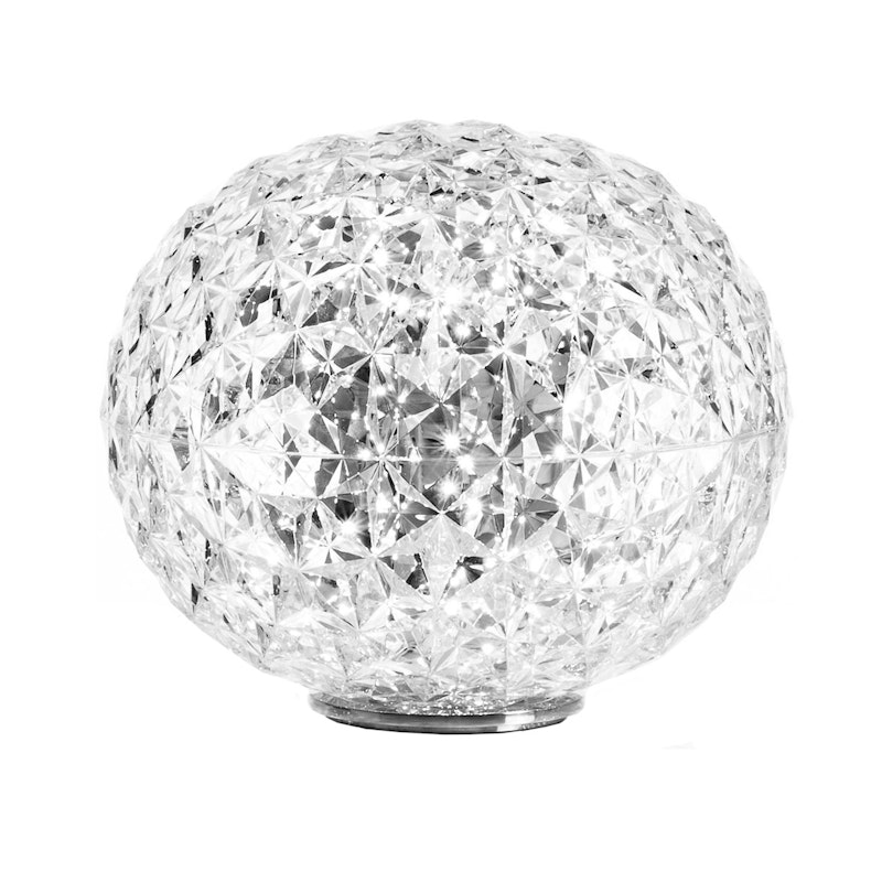 Planet Pöytävalaisin LED Ø33cm, Kristalli