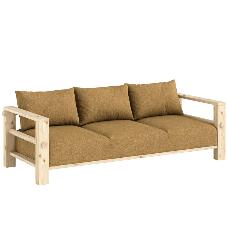 Bare Sofa Bed, Raw / Golden Ochre