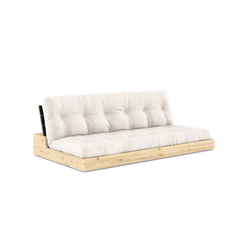Base Sovesofa Med 5-lags Madrass Svart Natt/Naturfarget