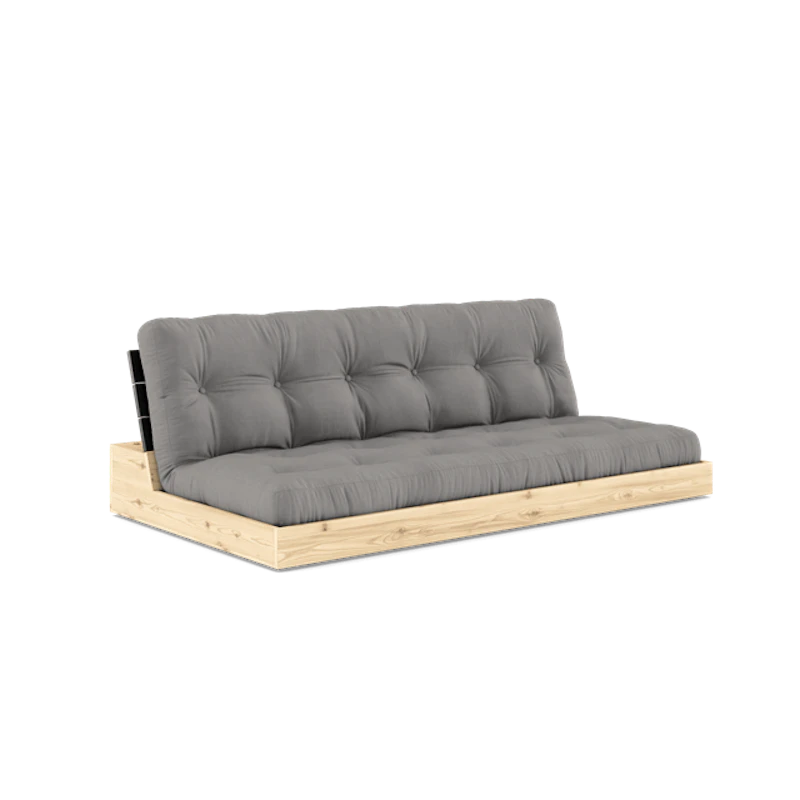 Base Sovesofa Med 5-lags Madrass Svart Natt/Grå