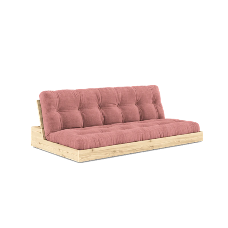 Base Sovesofa Med 5-lags Madrass Klar/Sorbet Rosa