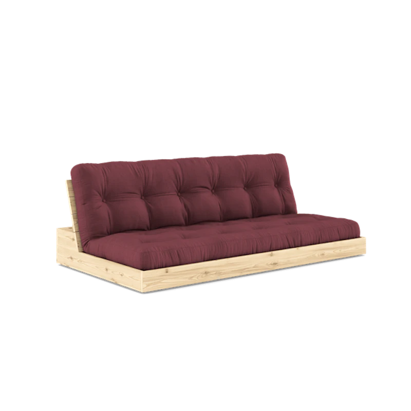 Base Sovesofa Med 5-lags Madrass Klar/Bordeaux