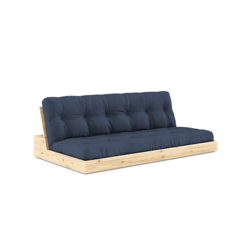 Base Sovesofa Med 5-lags Madrass Klar/Marineblå