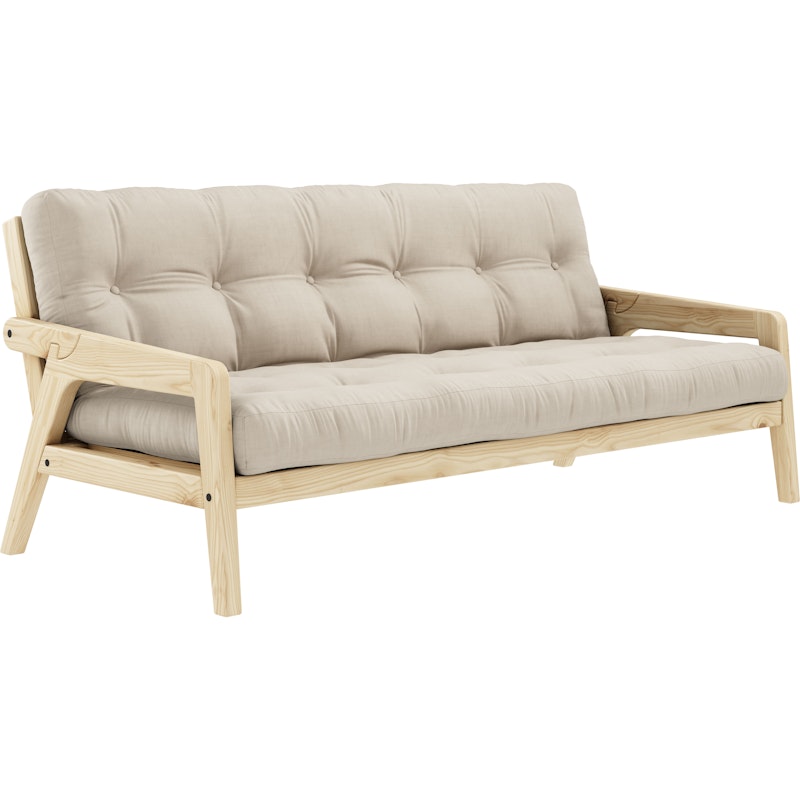 Grab Vuodesohva Patjalla, Kirkas Lakattu / Beige