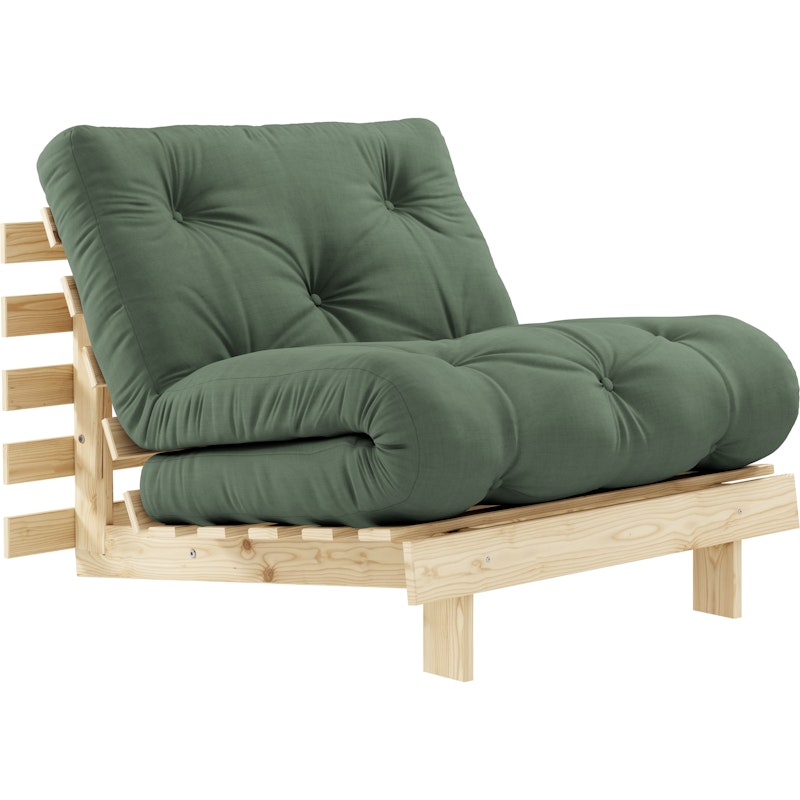 Roots 90 Lounge-Tuoli, Mänty / Olive