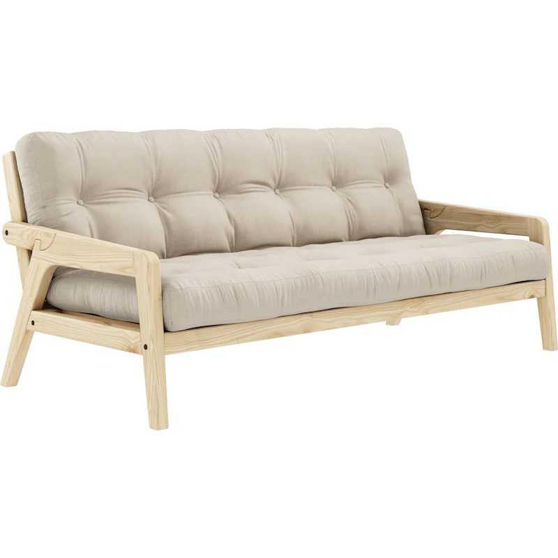 Grab Vuodesohva Patjalla, Kirkas Lakattu / Beige