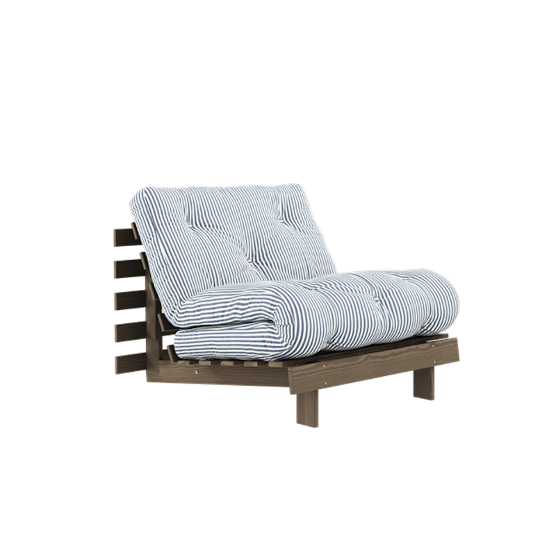 Roots Sovesofa Med Madrass 90x200 Johannesbrunt/Strandblå