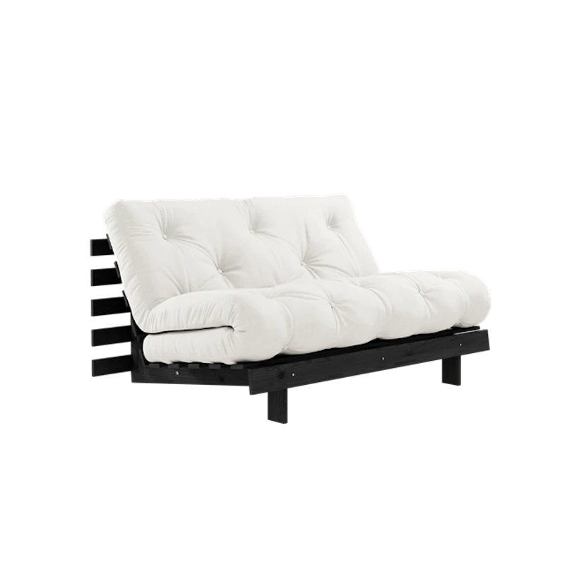 Roots Sovesofa Med Roots-Madrass 140x200 Naturfarget/Svartlakkert