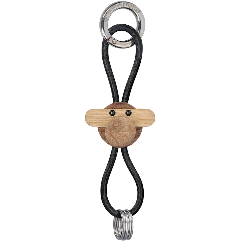 Avaimenperä Apina Musta / Hopeinen