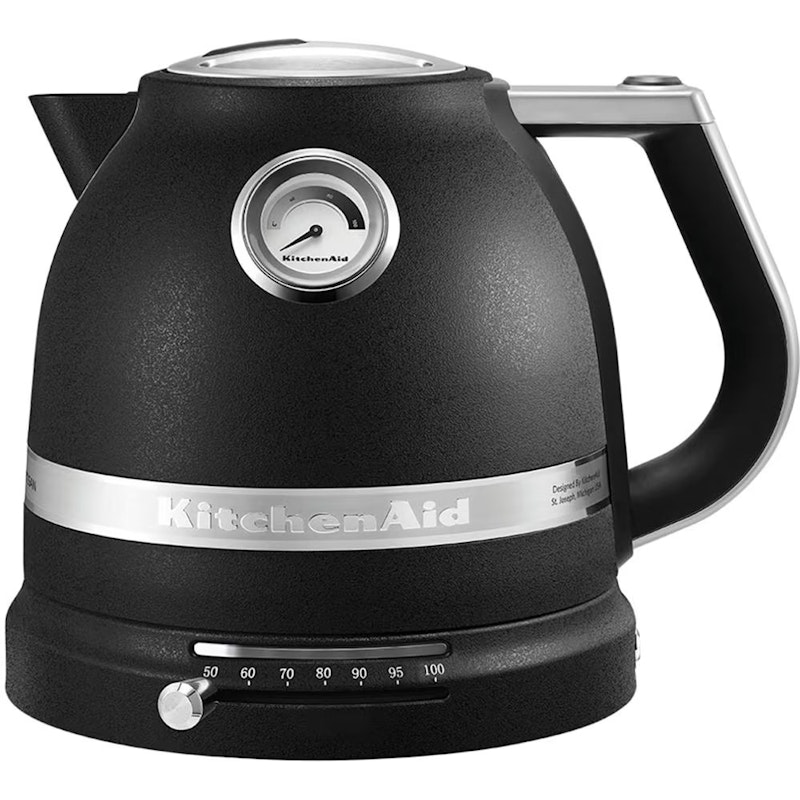 5KEK1522EBK Vedenkeitin Artisan 1,5L Säädettävällä Lämpötilalla, Cast Iron Black