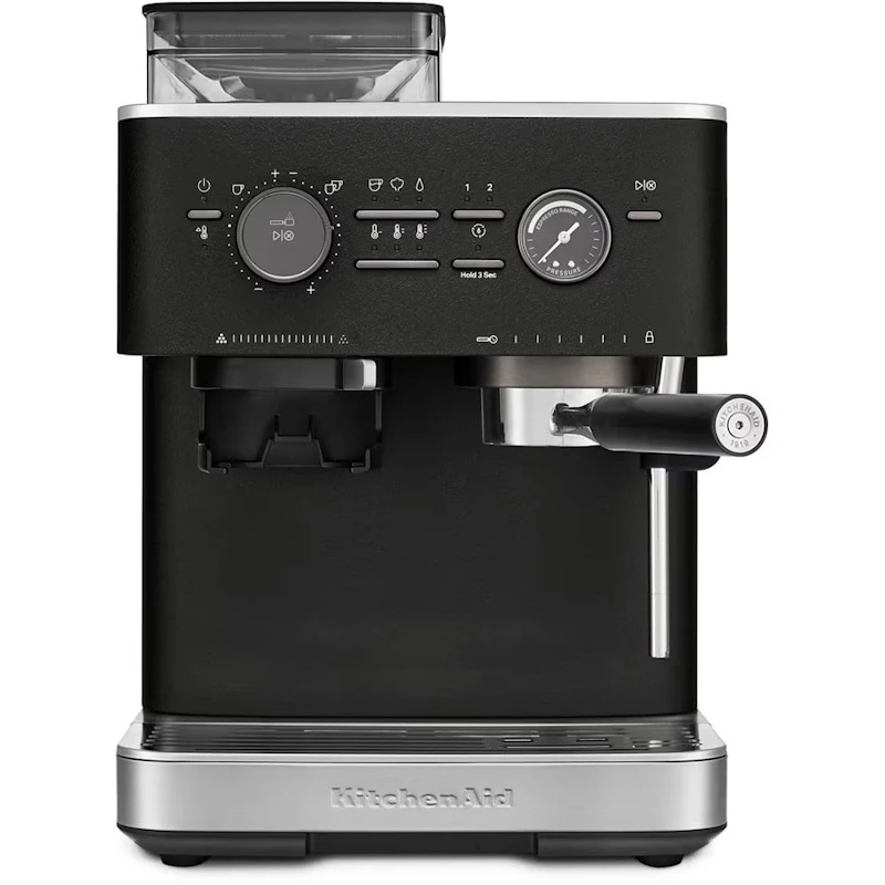 5KES6551EBK Puoliautomaattinen Espressokone Kahvimyllyllä, Valurauta Musta