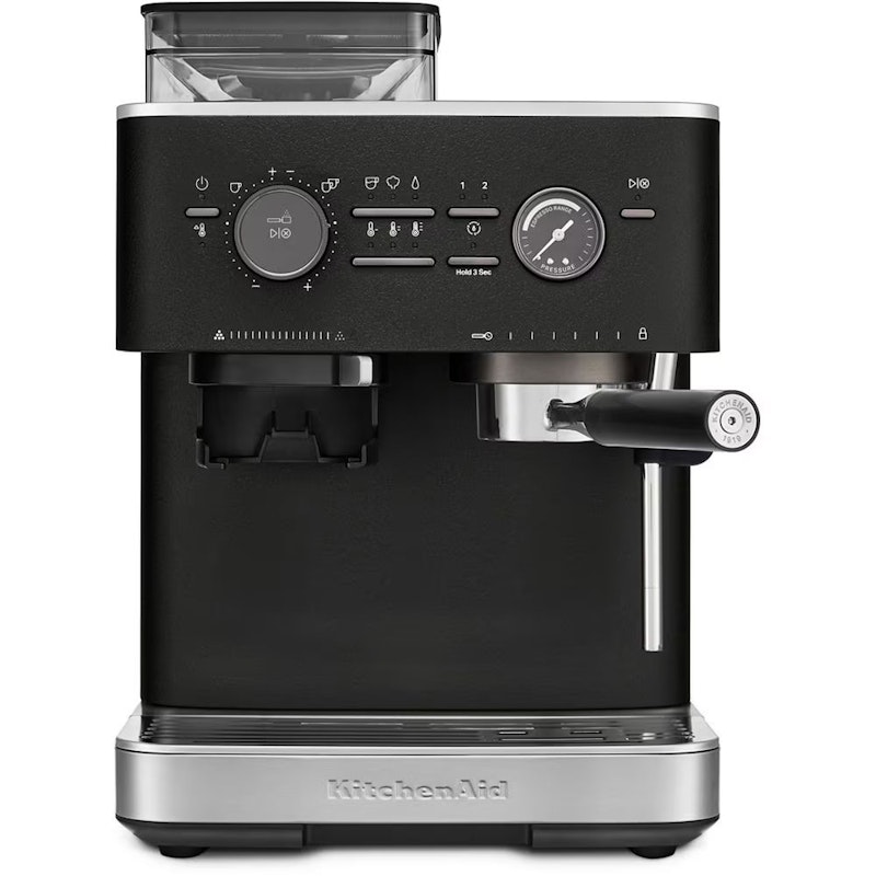 5KES6551EBK Puoliautomaattinen Espressokone Kahvimyllyllä, Valurauta Musta