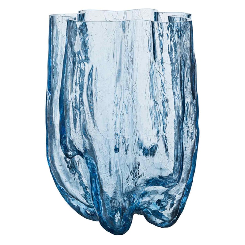 Crackle Vaasi Pyöreä Lasi, 37 cm