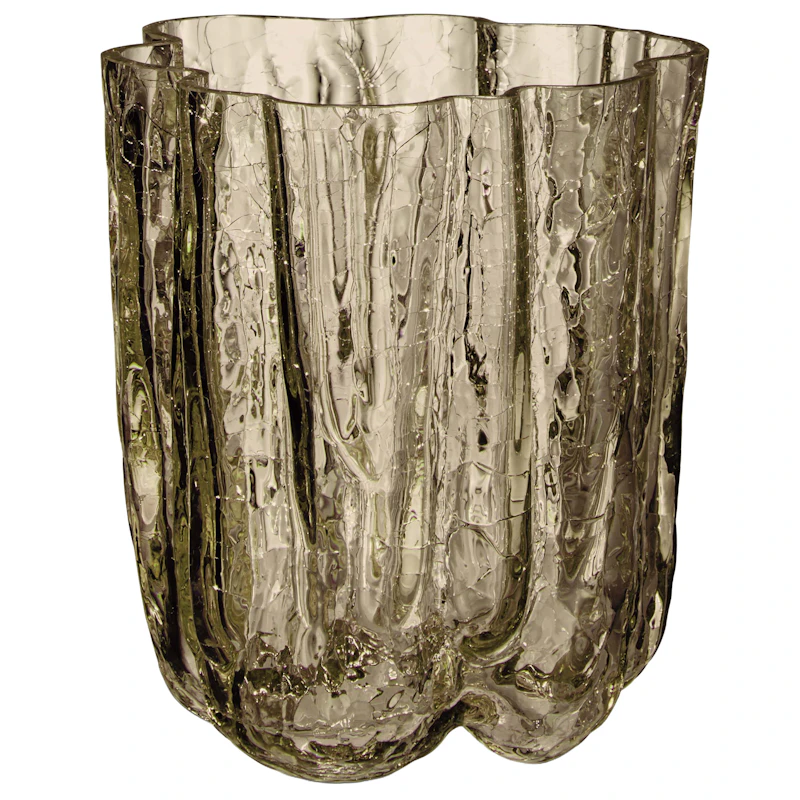 Crackle Vaasi 12,1 cm, Ruskeanharmaa